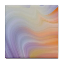 Gradient purple, orange Tile Coaster