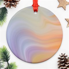 Gradient purple, orange Ornament (Round)