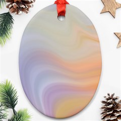 Gradient purple, orange Ornament (Oval)