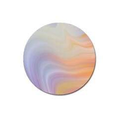 Gradient Purple, Orange Magnet 3  (round) by ConteMonfrey