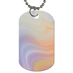 Gradient Purple, Orange Dog Tag (two Sides) by ConteMonfrey