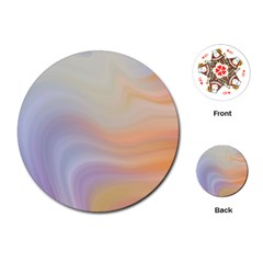 Gradient purple, orange Playing Cards Single Design (Round)