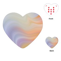 Gradient purple, orange Playing Cards Single Design (Heart)