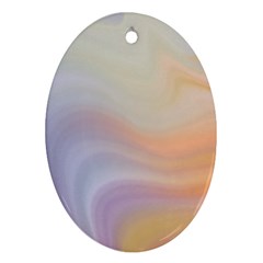 Gradient Purple, Orange Oval Ornament (two Sides) by ConteMonfrey