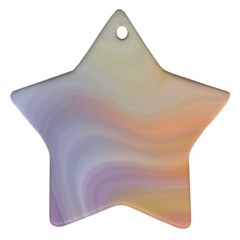 Gradient Purple, Orange Star Ornament (two Sides)