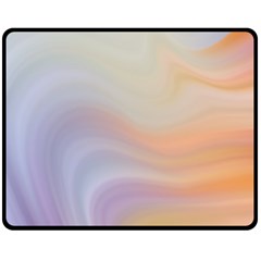 Gradient purple, orange Fleece Blanket (Medium) 