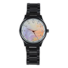 Gradient purple, orange Stainless Steel Round Watch