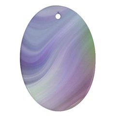 Gradient Blue, Orange, Green Ornament (oval) by ConteMonfrey