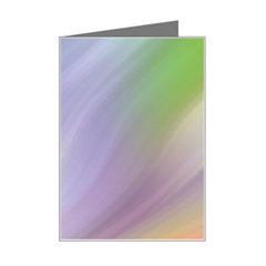 Gradient Blue, Orange, Green Mini Greeting Card by ConteMonfrey