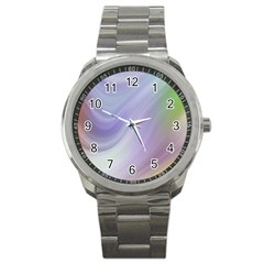 Gradient Blue, Orange, Green Sport Metal Watch by ConteMonfrey