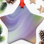 Gradient Blue, orange, green Star Ornament (Two Sides) Front