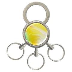 Gradient Green Yellow 3-ring Key Chain by ConteMonfrey