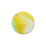 Gradient green yellow Golf Ball Marker Front