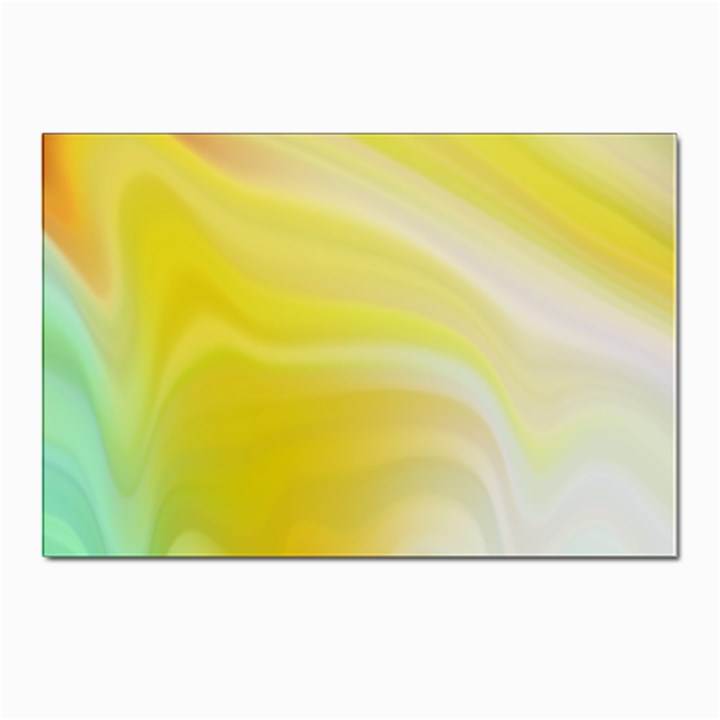 Gradient green yellow Postcard 4 x 6  (Pkg of 10)