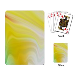 Gradient Green Yellow Playing Cards Single Design (rectangle) by ConteMonfrey