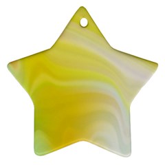 Gradient Green Yellow Star Ornament (two Sides) by ConteMonfrey