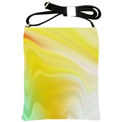 Gradient Green Yellow Shoulder Sling Bag by ConteMonfrey