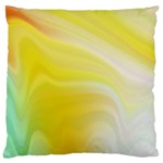 Gradient green yellow Large Cushion Case (One Side) Front