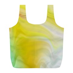 Gradient Green Yellow Full Print Recycle Bag (l) by ConteMonfrey