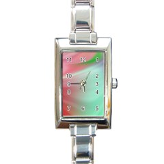 Gradient Pink, Blue, Red Rectangle Italian Charm Watch by ConteMonfrey