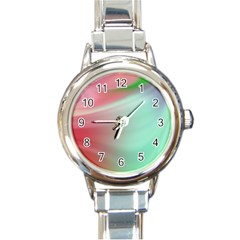 Gradient Pink, Blue, Red Round Italian Charm Watch by ConteMonfrey