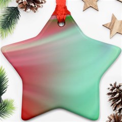 Gradient Pink, Blue, Red Ornament (star) by ConteMonfrey