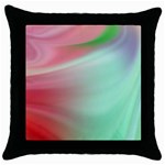 Gradient Pink, blue, red Throw Pillow Case (Black) Front