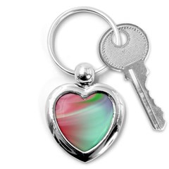 Gradient Pink, Blue, Red Key Chain (heart) by ConteMonfrey