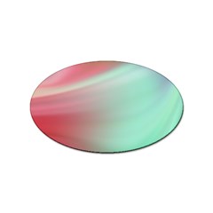 Gradient Pink, Blue, Red Sticker Oval (100 Pack) by ConteMonfrey