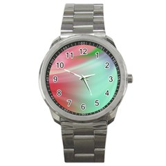 Gradient Pink, Blue, Red Sport Metal Watch by ConteMonfrey