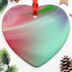 Gradient Pink, Blue, Red Heart Ornament (two Sides) by ConteMonfrey