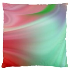 Gradient Pink, Blue, Red Large Flano Cushion Case (one Side) by ConteMonfrey