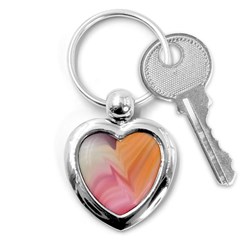 Gradient Orange, Purple, Pink Key Chain (heart) by ConteMonfrey