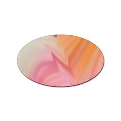 Gradient Orange, Purple, Pink Sticker (oval) by ConteMonfrey