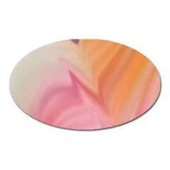 Gradient Orange, Purple, Pink Oval Magnet by ConteMonfrey