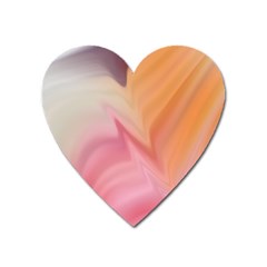 Gradient Orange, Purple, Pink Heart Magnet by ConteMonfrey