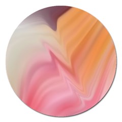 Gradient Orange, Purple, Pink Magnet 5  (round) by ConteMonfrey