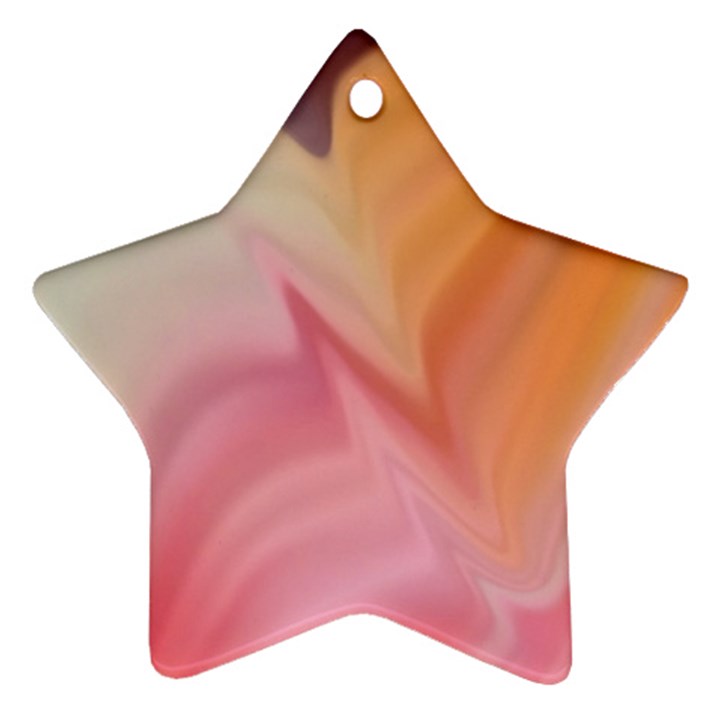 Gradient orange, purple, pink Star Ornament (Two Sides)