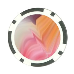 Gradient Orange, Purple, Pink Poker Chip Card Guard by ConteMonfrey