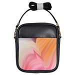 Gradient orange, purple, pink Girls Sling Bag Front