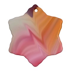 Gradient Orange, Purple, Pink Ornament (snowflake) by ConteMonfrey