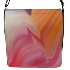 Gradient Orange, Purple, Pink Flap Closure Messenger Bag (s) by ConteMonfrey