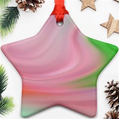 Gradient Pink Green Orange Ornament (star) by ConteMonfrey