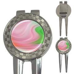 Gradient Pink Green Orange 3-in-1 Golf Divots by ConteMonfrey