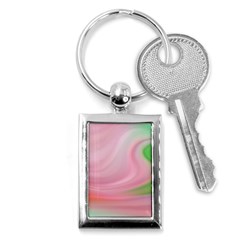 Gradient Pink Green Orange Key Chain (rectangle) by ConteMonfrey