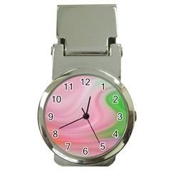 Gradient Pink Green Orange Money Clip Watches by ConteMonfrey