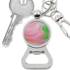 Gradient Pink Green Orange Bottle Opener Key Chain by ConteMonfrey