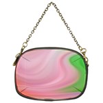 Gradient pink green orange Chain Purse (Two Sides) Front