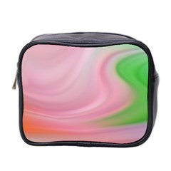 Gradient Pink Green Orange Mini Toiletries Bag (two Sides) by ConteMonfrey