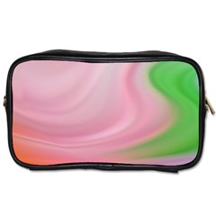 Gradient Pink Green Orange Toiletries Bag (two Sides) by ConteMonfrey